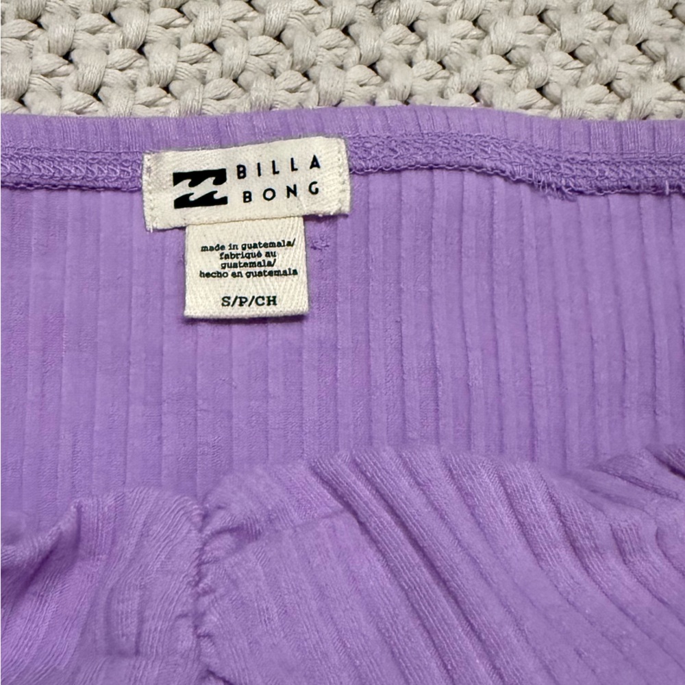 Billabong Lavender Ribbed Top - Picture 5 of 6